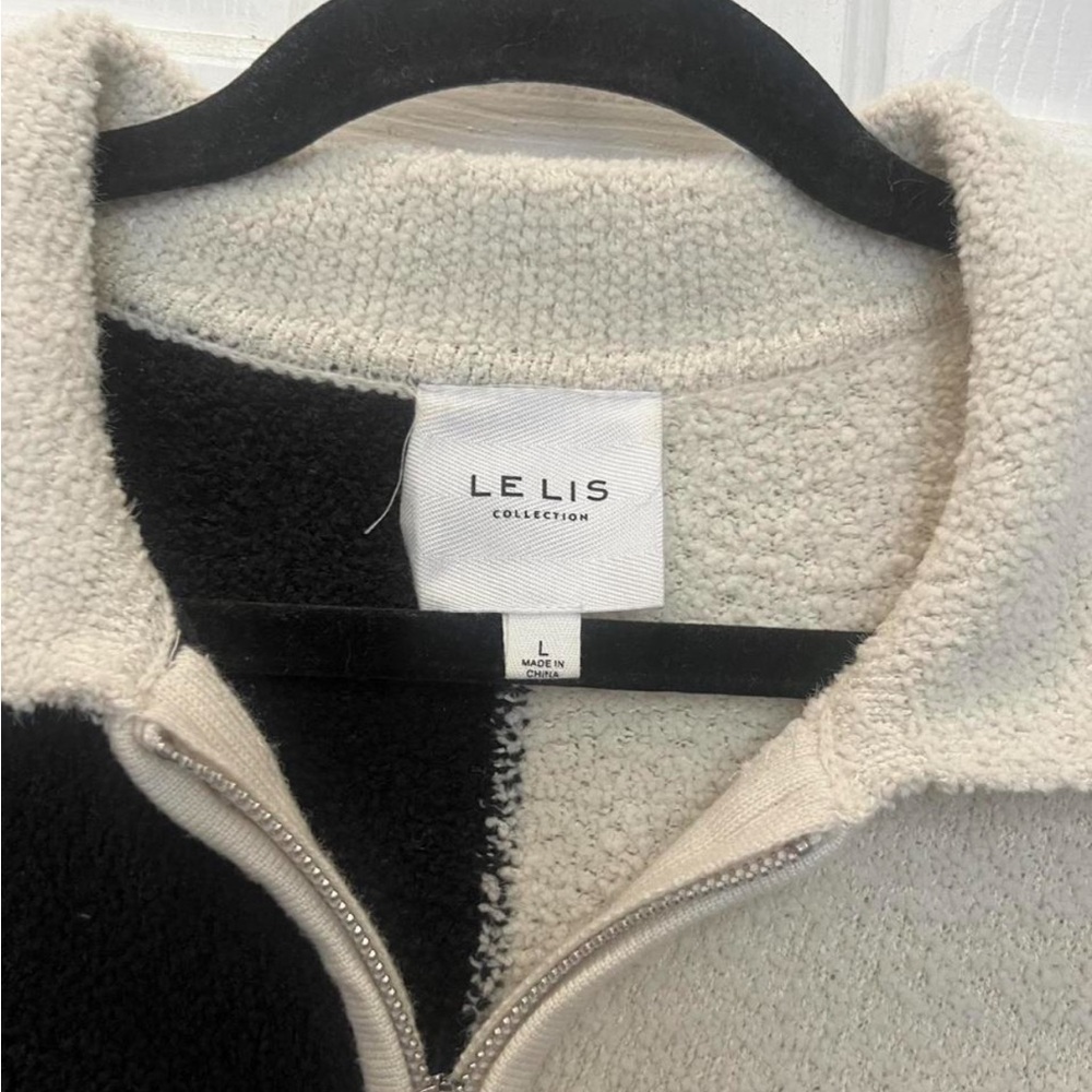 Colorblock Zip-Up Sweater - Picture 2 of 3